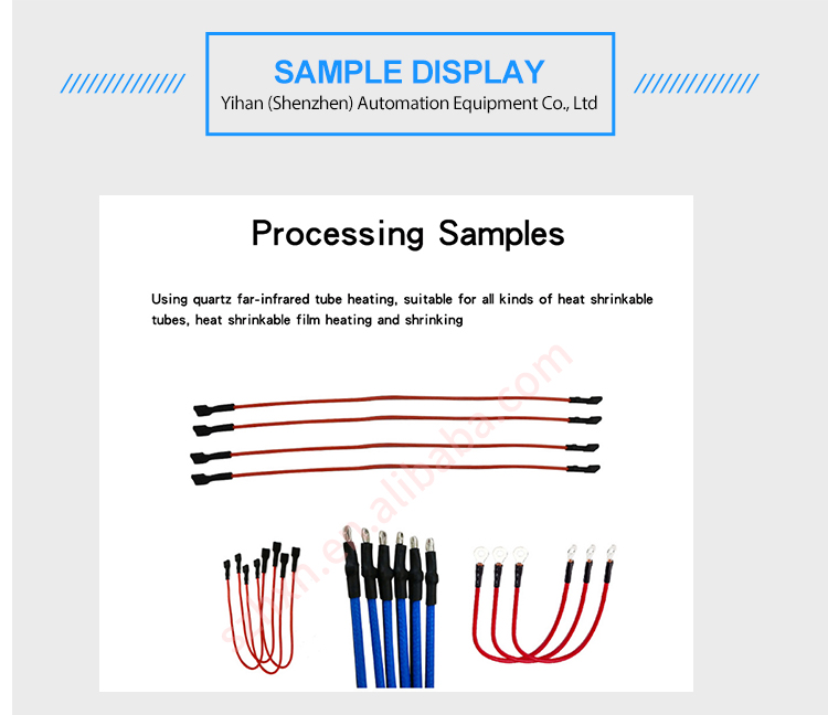 Semi Open YH HR007 Heat Shrinkable Tube Baking Shrinking Machine for Big Scale Production
