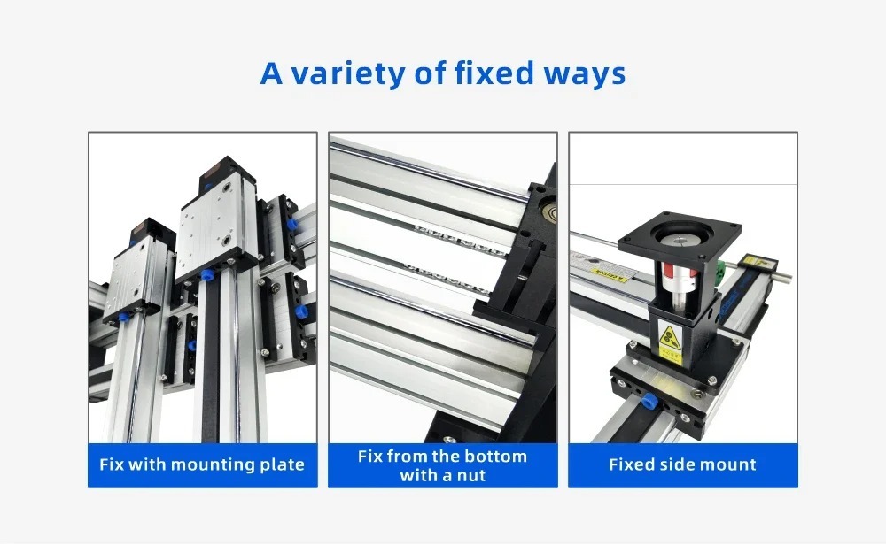 Customized stroke 50-4000mm xyz 3-axis CNC gantry robot linear module