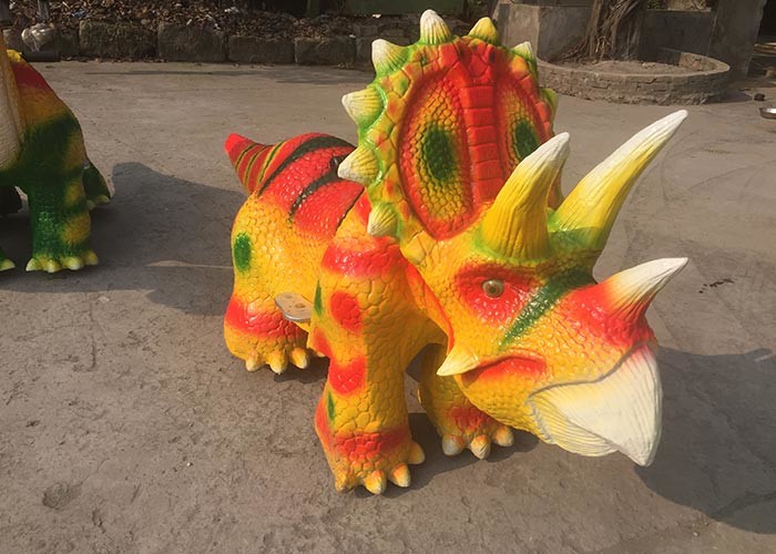 Coin Operated Dinosaur Battery Car Walking Simulation Ride For Amusement Park