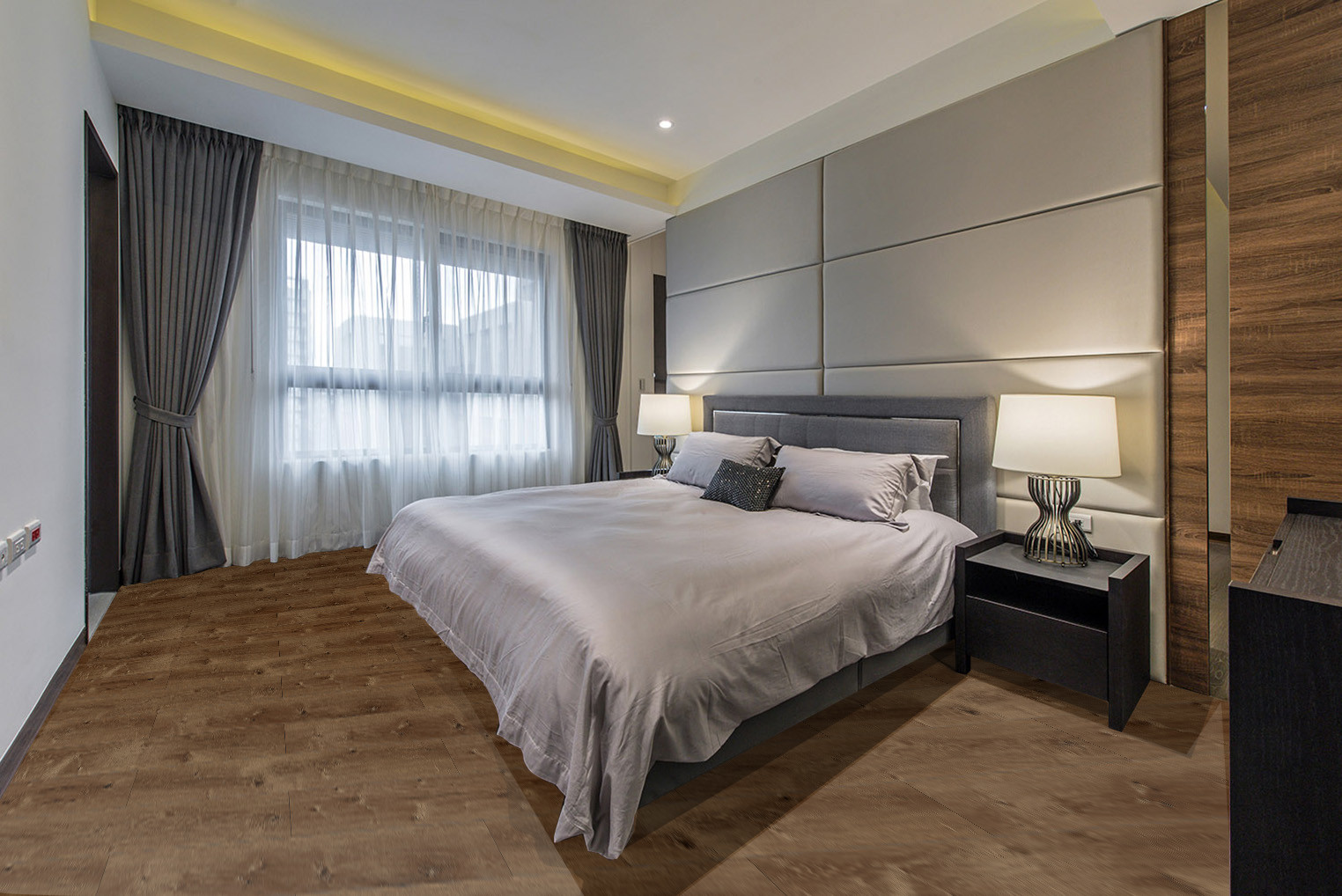 GKBM Greenpy DD - W82189 Eco Friendly Oak Unilin Click SPC Flooring 4mm 5mm 6mm