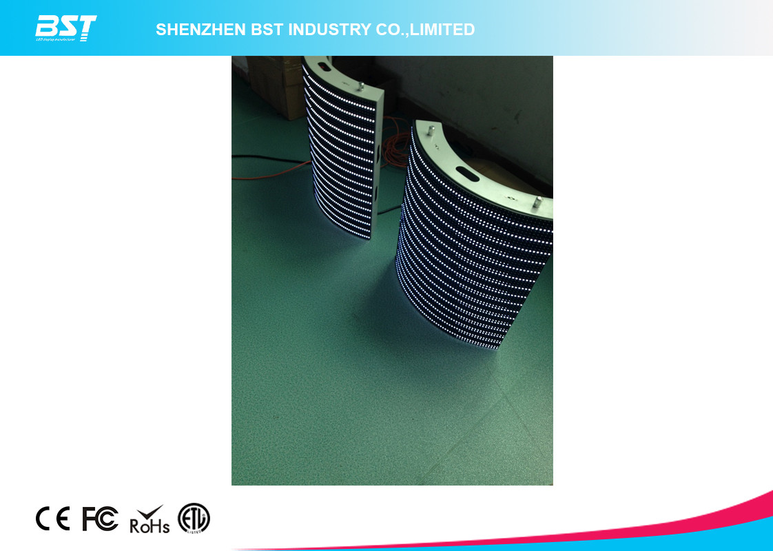 IP65 High Brightness SMD 3 in 1 Outdoor curved video LED Display screen 8mm pixel pitch