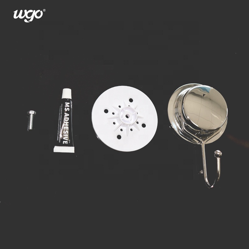 Stainless Steel Damage Free Double Robe Hook Hanging Kitchen Bath Suction