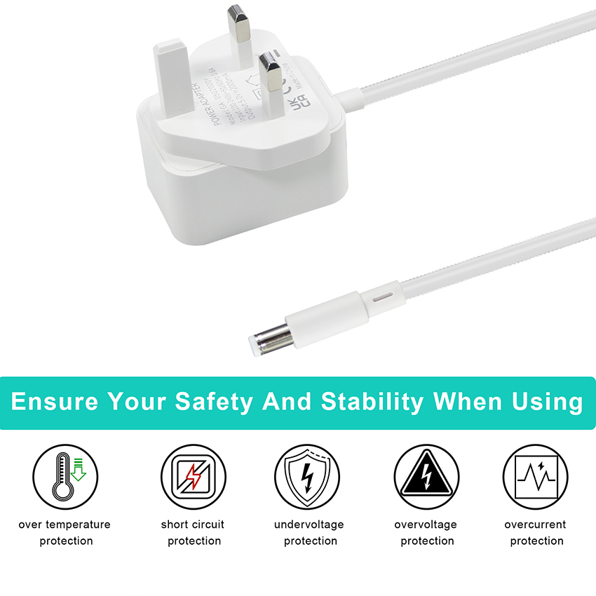 12V 2A Power Supply Adapter UK Plug For Kids Electric Cars DC Jack 5.5x2.1mm