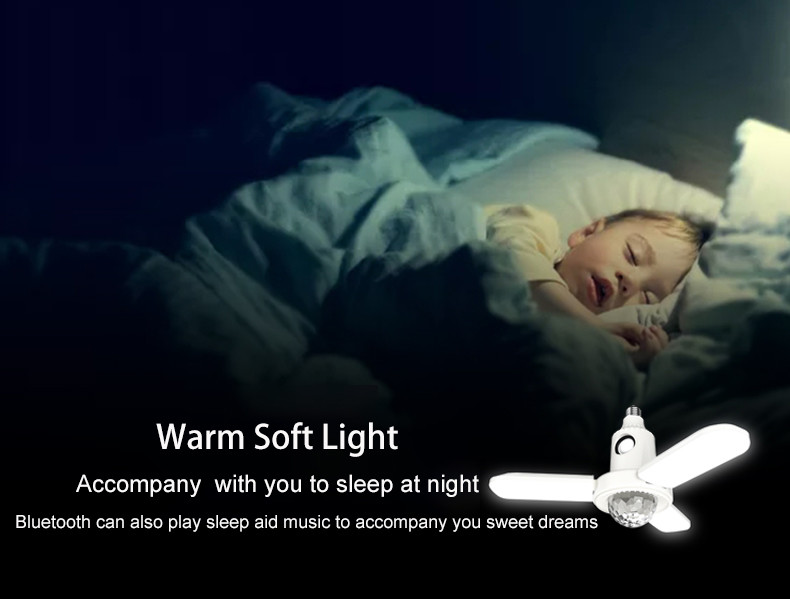 ABS PS Stereo Music Bulb With Bluetooth Speaker 10000H Life Span
