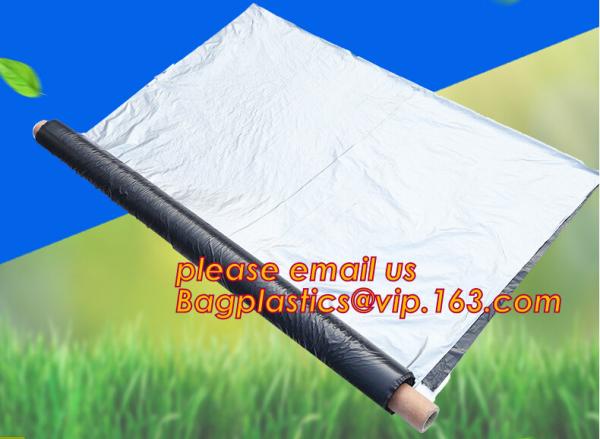black/silver/white/blue biodegradable plastic agricultural mulch film price,20