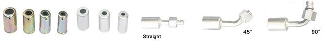 #6 #8 #10 #12 Al joint with iron cap Female O-Ring fittings O-Ring Female Thread /Hose connection A/C Hose Pipe fitting