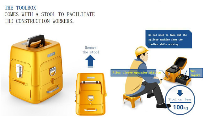 FTTH Signalfire Fiber Optic Splicing Machine Fusion Splicer 10 Languages AI-9