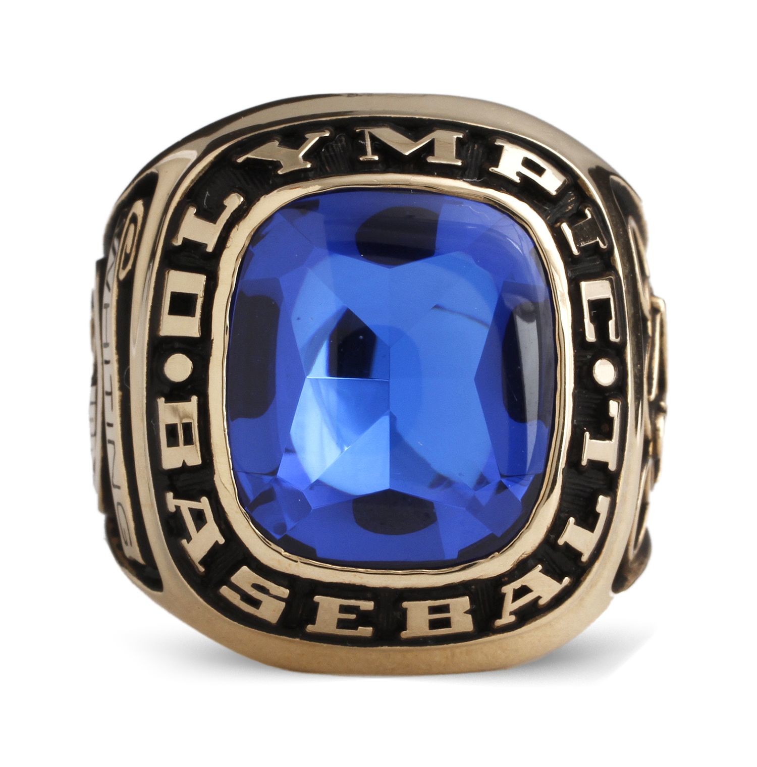 High Quality Custom Men's National Baseball Championship Rings for Youth with Display Case