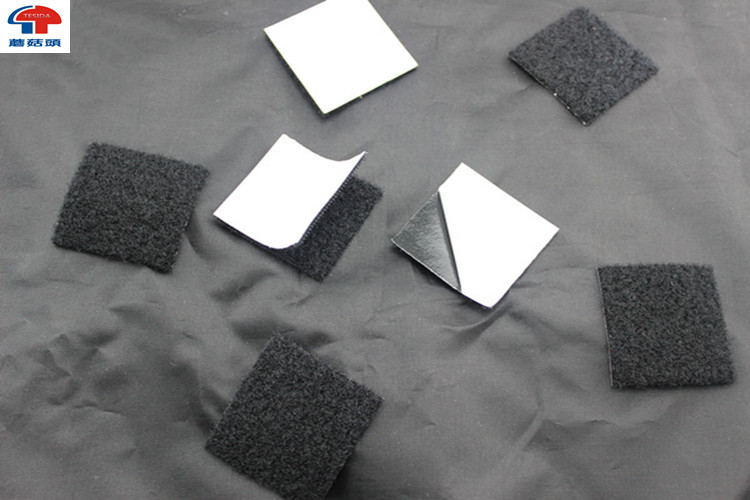25MM Rubber PSA Self Adhesive hook and loop tape roll For Computer Goods