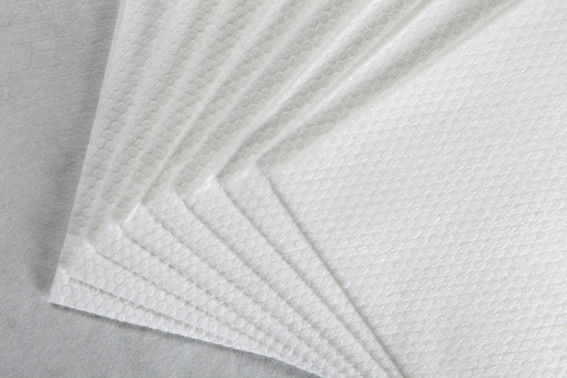 Anti UV White Rayon Fabric Spun lace Non Woven Fabric For Wet Tissues
