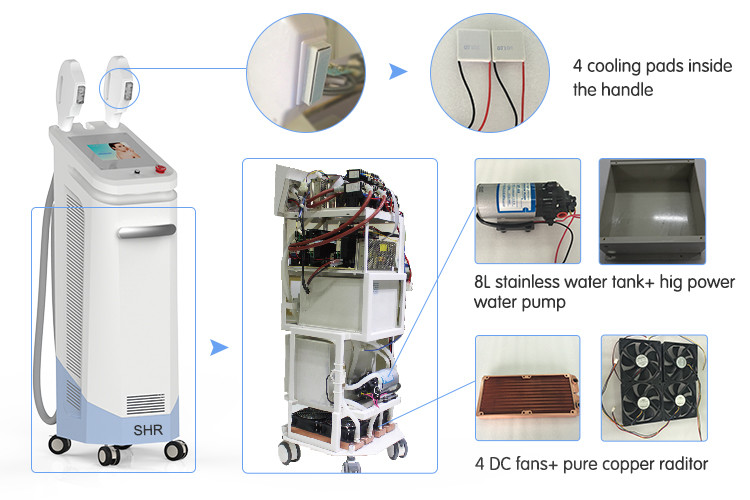 2017 top sale e-light ipl shr hair removal machine