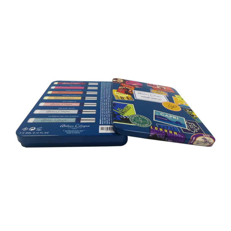 OEM ODM Vintage Watercolor Tin Palette Box Perfume Travel Set