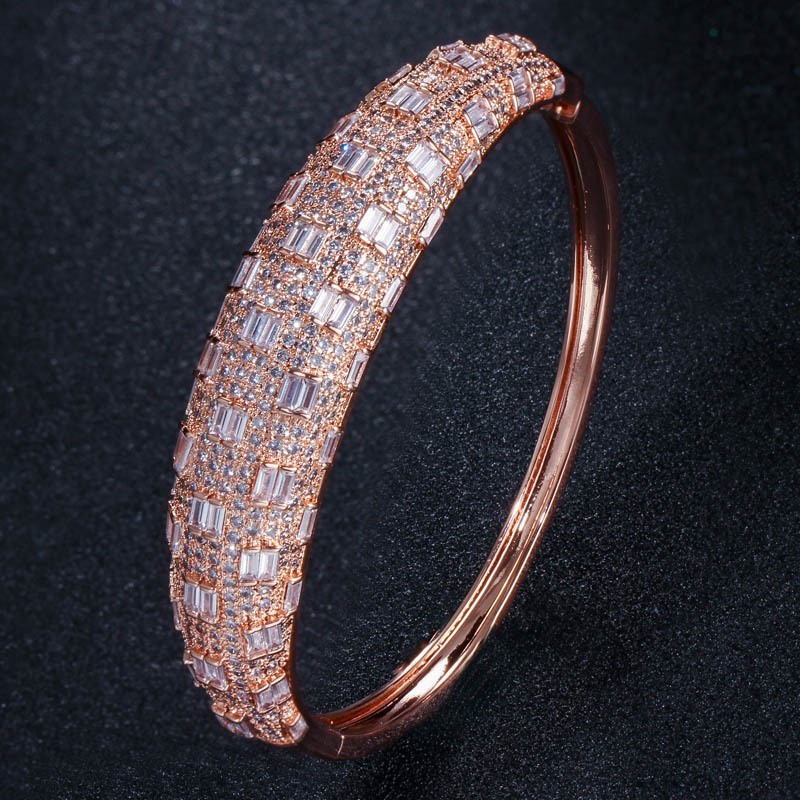 Fashion Cubic Zirconia Bracelet Bangle Chain Bracelets For Women Gold Silver Color Hand Chain CZ Bracelet Jewelry