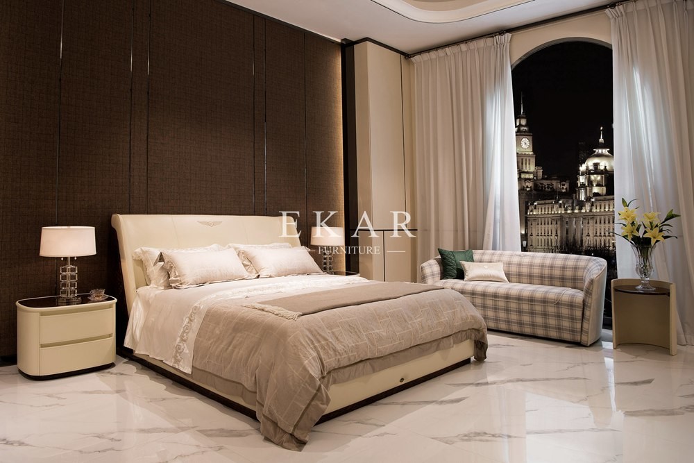 Furniture Stores Full Size White Headboard King Bed W001B10