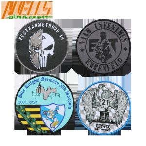 Buy cheap Merrow Border Velcro Backing Yarn Woven Patches Polyester product