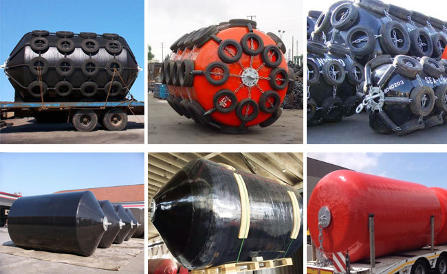 3.3m*6.5m Floating Foam Fender Marine Iso 9001 Standard Hdg Flange