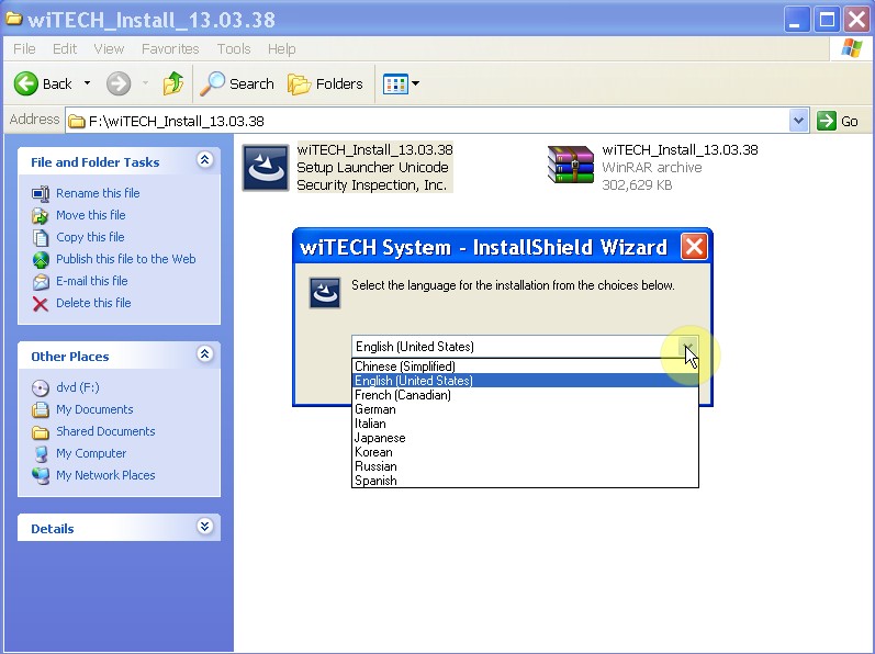 WITECH VCI POD Auto Diagnostic Tool V13.03.38 For Chrysler Support Multi-Languages
