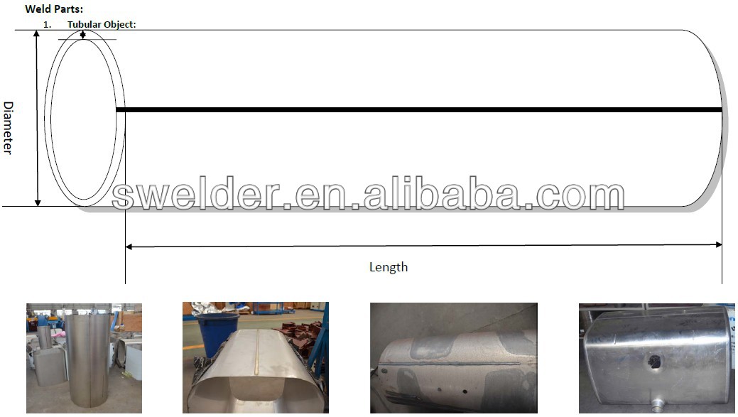 Longitudinal Water Tank Welding Machine Horizontal Auto Straight Seam Welding Machine