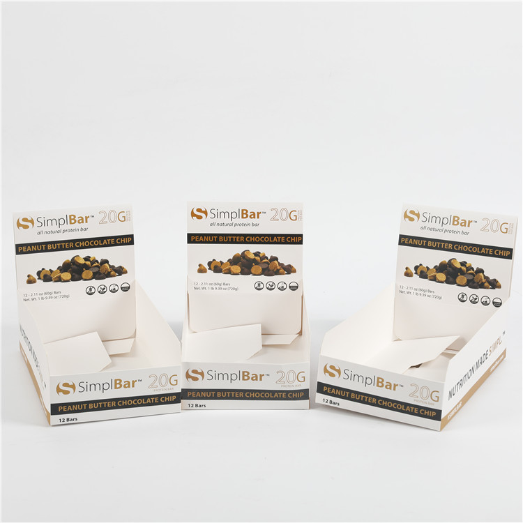 Snack Fruit Chocolate Bar Display Cardboard Paper Box Packaging Custom Printed