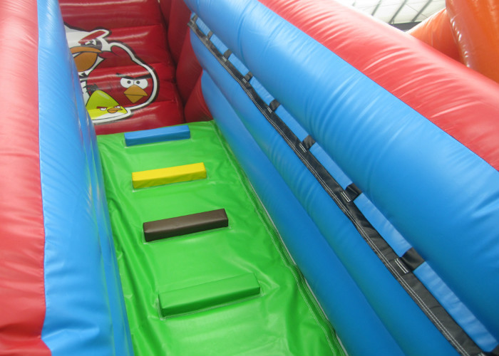 Cheap price inflatable crazy bird combo house commercial inflatable crazy bird jumping castle with slide on sale