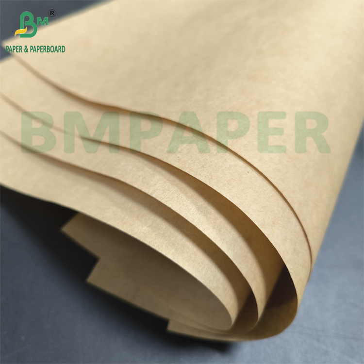High Strength Paper Sack Paper Plain Brown 70gsm 80gsm Semi Extensible Kraft