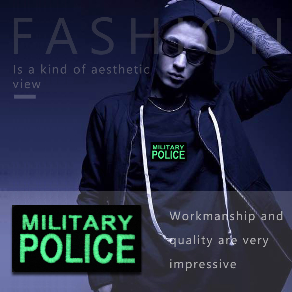 Decorative Military Police Embroidered Patch Machine Washable