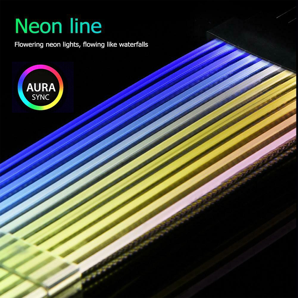 Row style Glowing Cable Comb 24Pin RGB power cord Extension cables 20cm