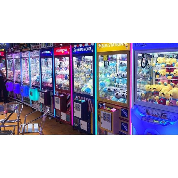 1 Player Crane Claw Machine / Telephone Toy Crane Machine For Shopping Mall