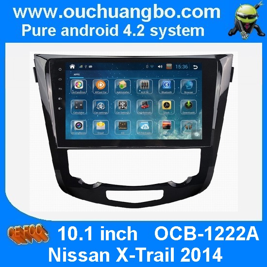 Ouchuangbo Nissan X-Trail 2014 android multimedia player with car radio bluetooth gps navigation 10.1 inch screen