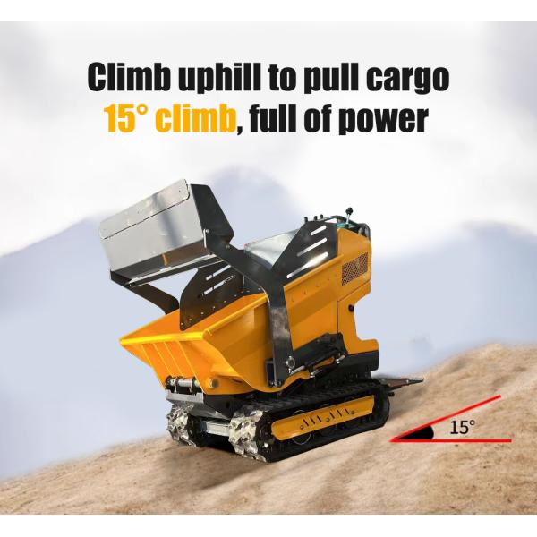 FREE SHIPPING!! Cheap Mini Dumper Gearbox Tracked Dumper Power Wheel Barrow Mini Dumper