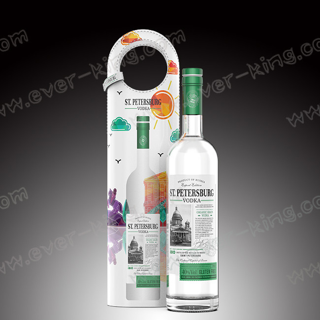 Extra Premium Flint Silk Spirits Liquor Vodka Glass Bottle
