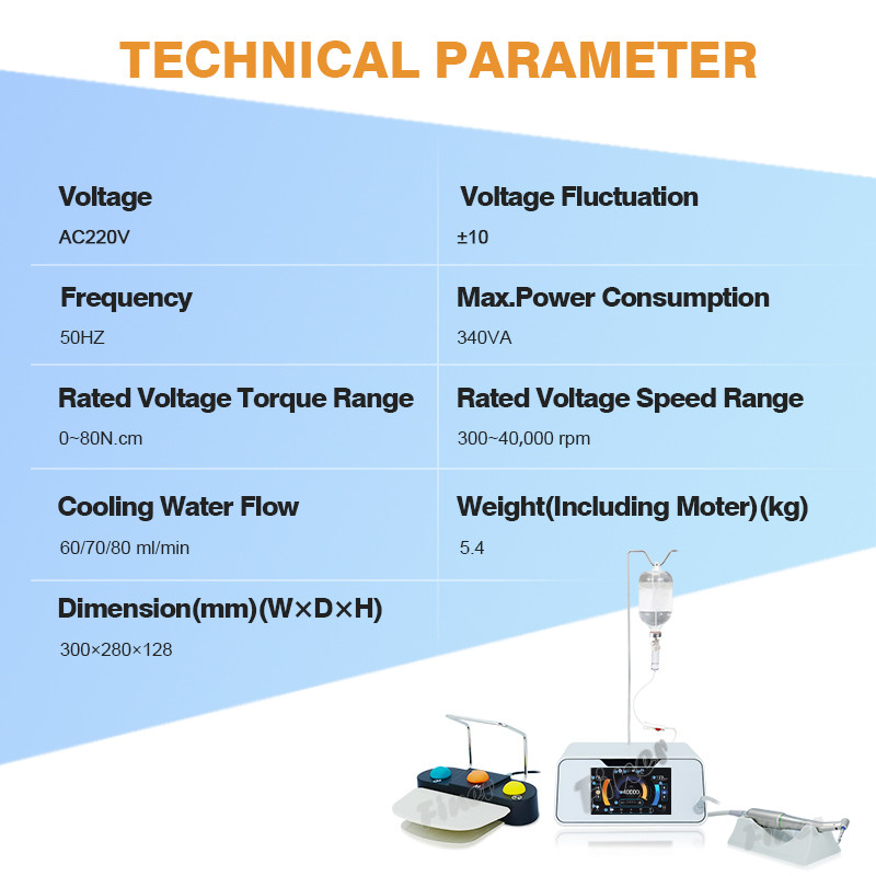 Stable Piezoelectric Surgical Unit , Lightweight Dental Implant Surgical Motors