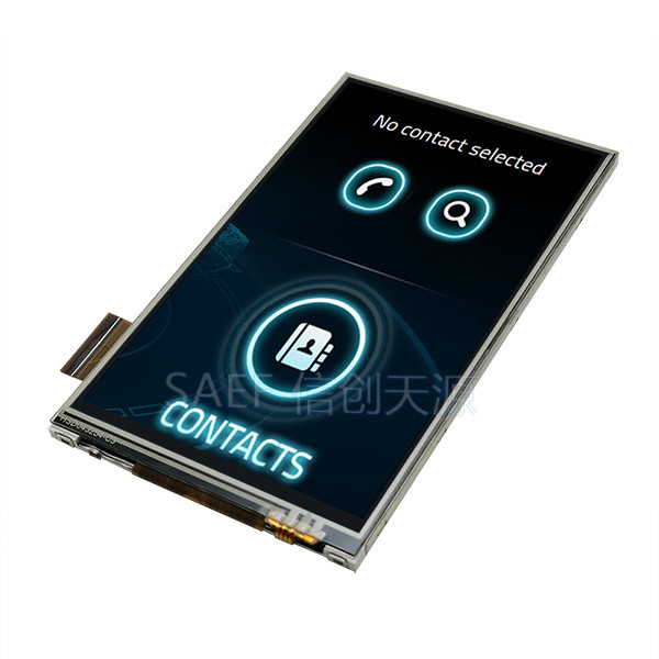 480x800 IPS 4.3 Inch TFT LCD Display Mipi Interface 45 Pins With Resistive Touch Panel