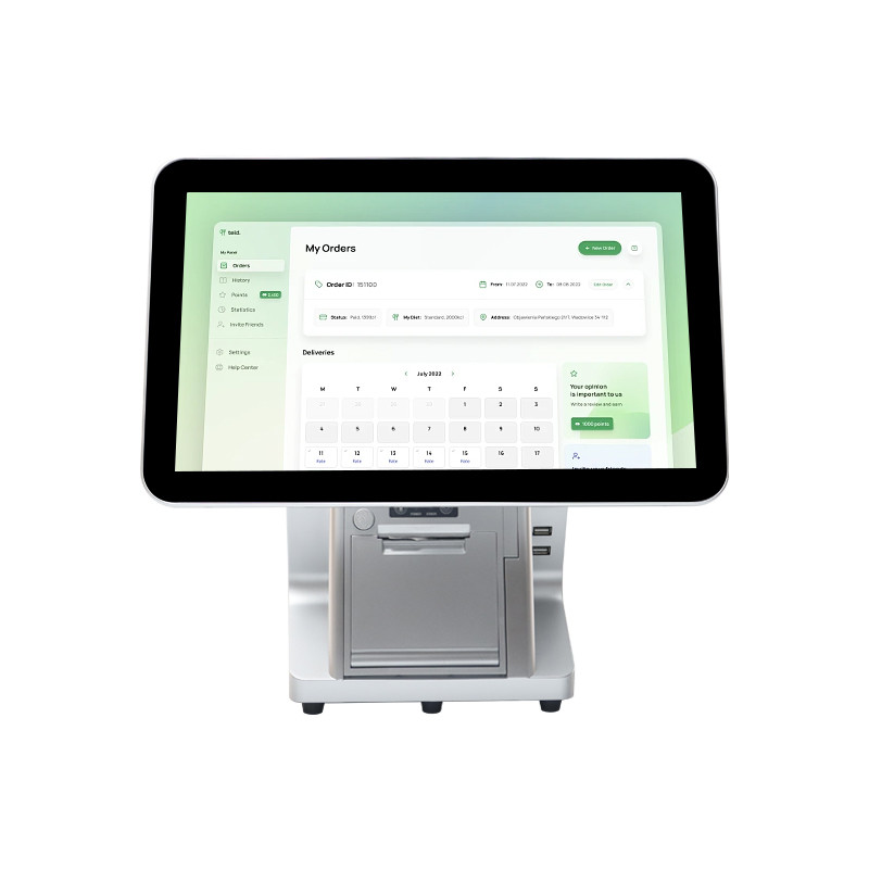 Win7/10 Android Compatible 15.6 Inch Dual Screen POS System Monitor Durable IPS