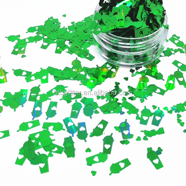 Easter-Themed 5mm Shaped HOHO Holographic Glitter in Assorted Colors