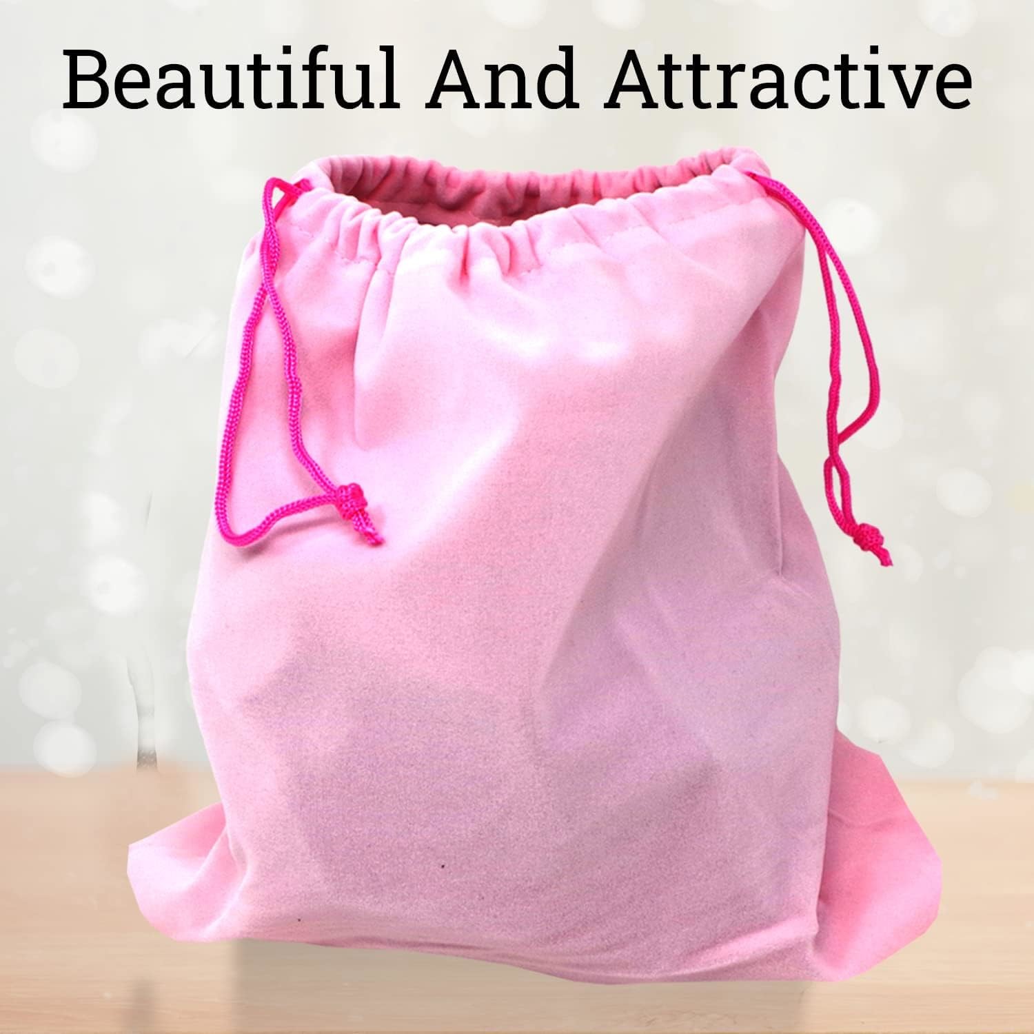 Flexible Simple Soft Durable Lightweight Velvet Drawstring Bag