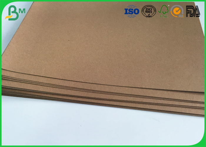 Good Stiffness Brown Kraft Liner Paper 36" 300gsm Tear Proof For Handbag