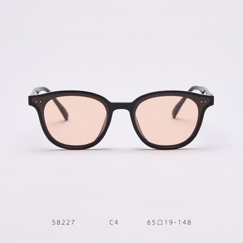 BSCI Round Frame Eyeglasses Colorful Ocean Lens Unisex Trendy Square Sunglasses