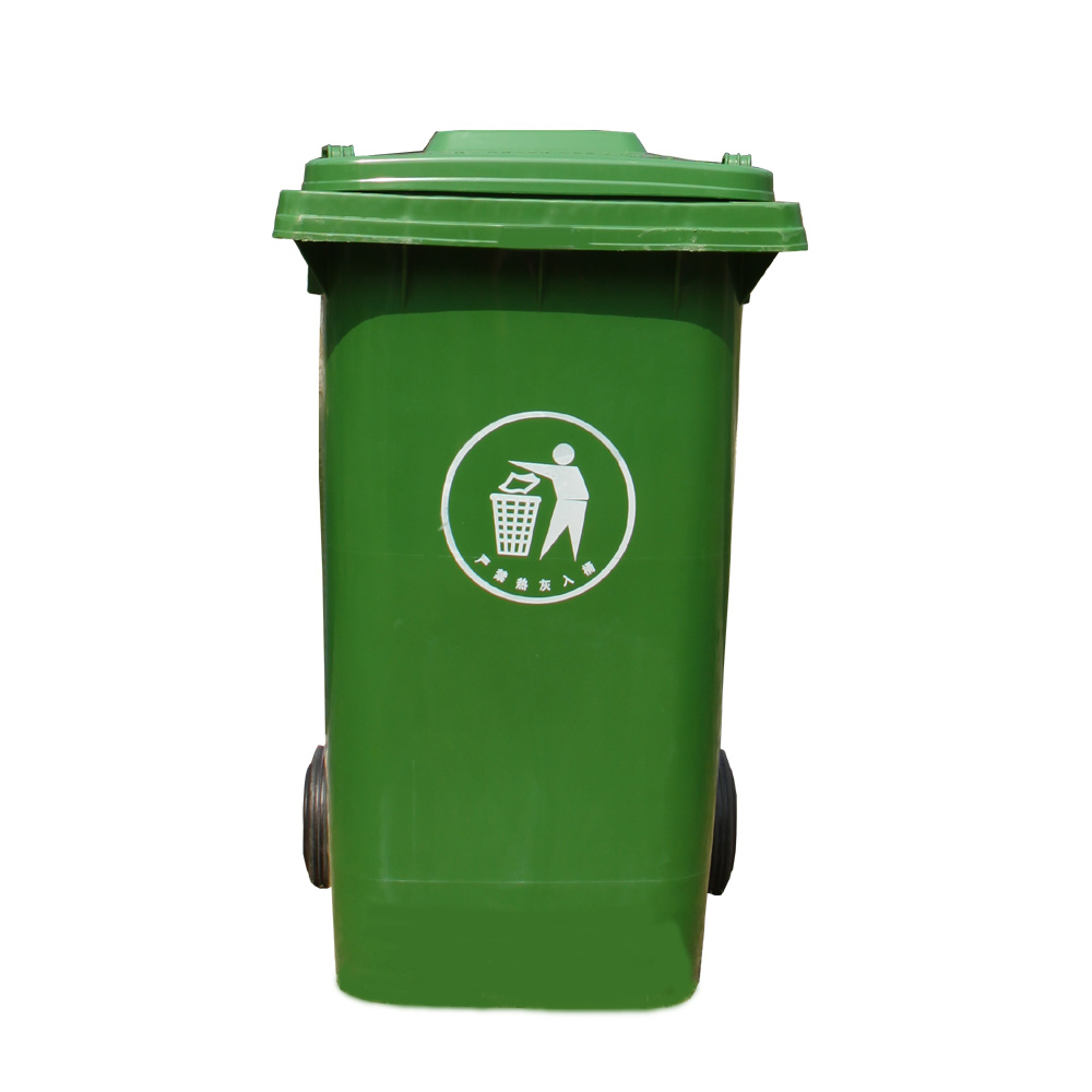 Outdoor plastic trash can usage 360 liter garbage bin in China dust bin with wheeled