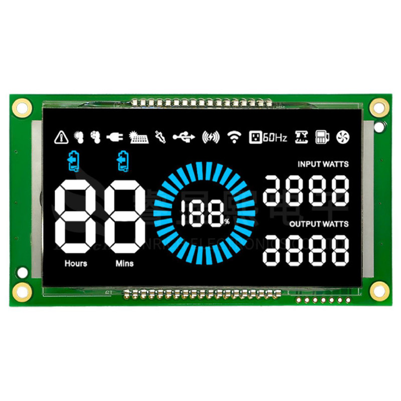 China LCD Manufacturer Customized Segment COB HT1621 DP1621 IC SPI MUC Interface LCD Display Screen Module