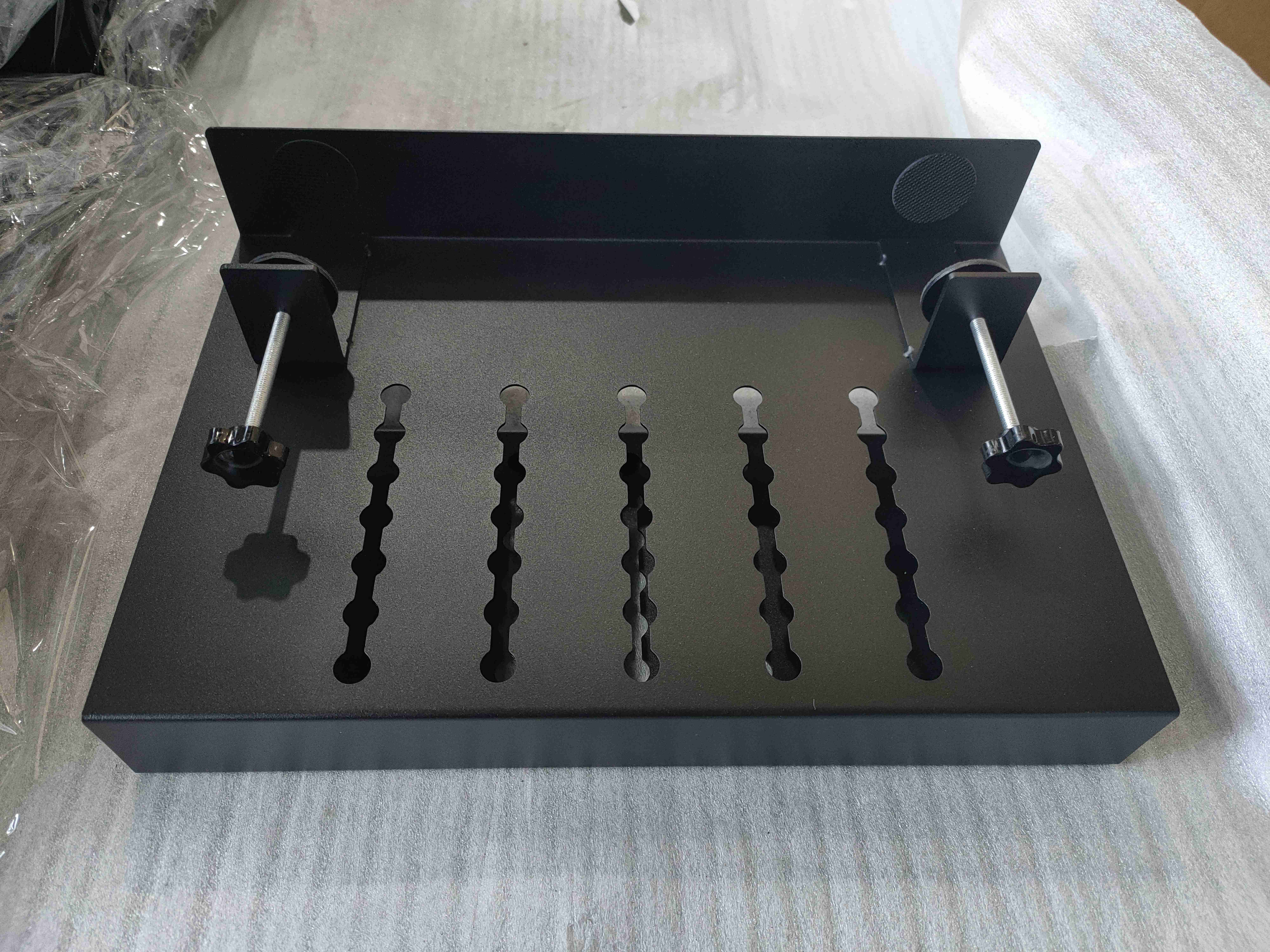 Customized Logo Print No Drill Hanging Clamp On Side Desk Organizer for File Storage