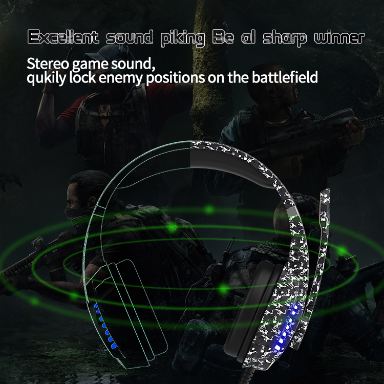 USB 3.5mm LED Gaming Headphones With 40mm Speaker Waterproof IPX-3 For PS5 Xbox