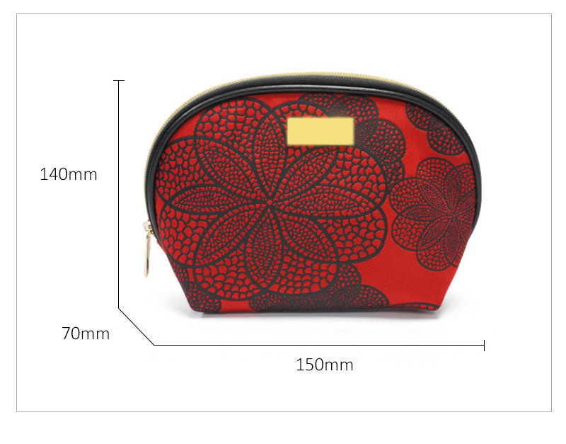 Pattern Printed PU Leather Women Travel Cosmetic Bag Set