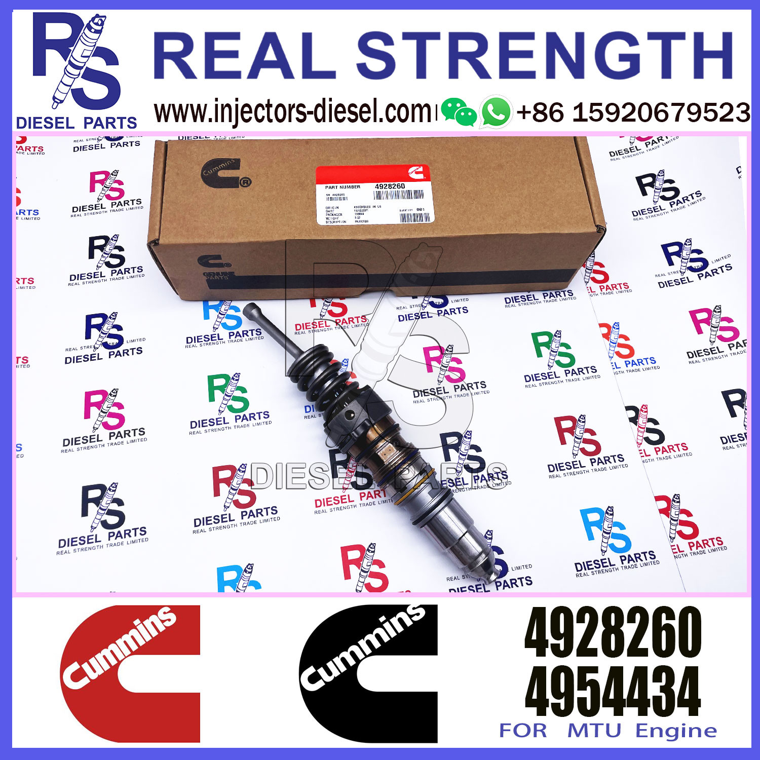 QSX15 ISX15 X15 diesel pump engine common rail fuel injector 4010346 4062569 4088301 4088725 4928260