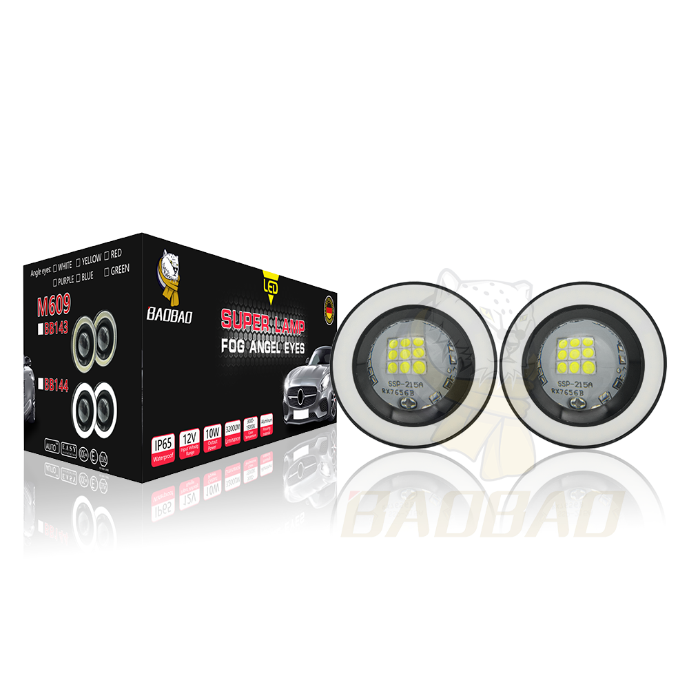 White Light White Ring Blue Ring Motorcycle All Aluminum Fog Light