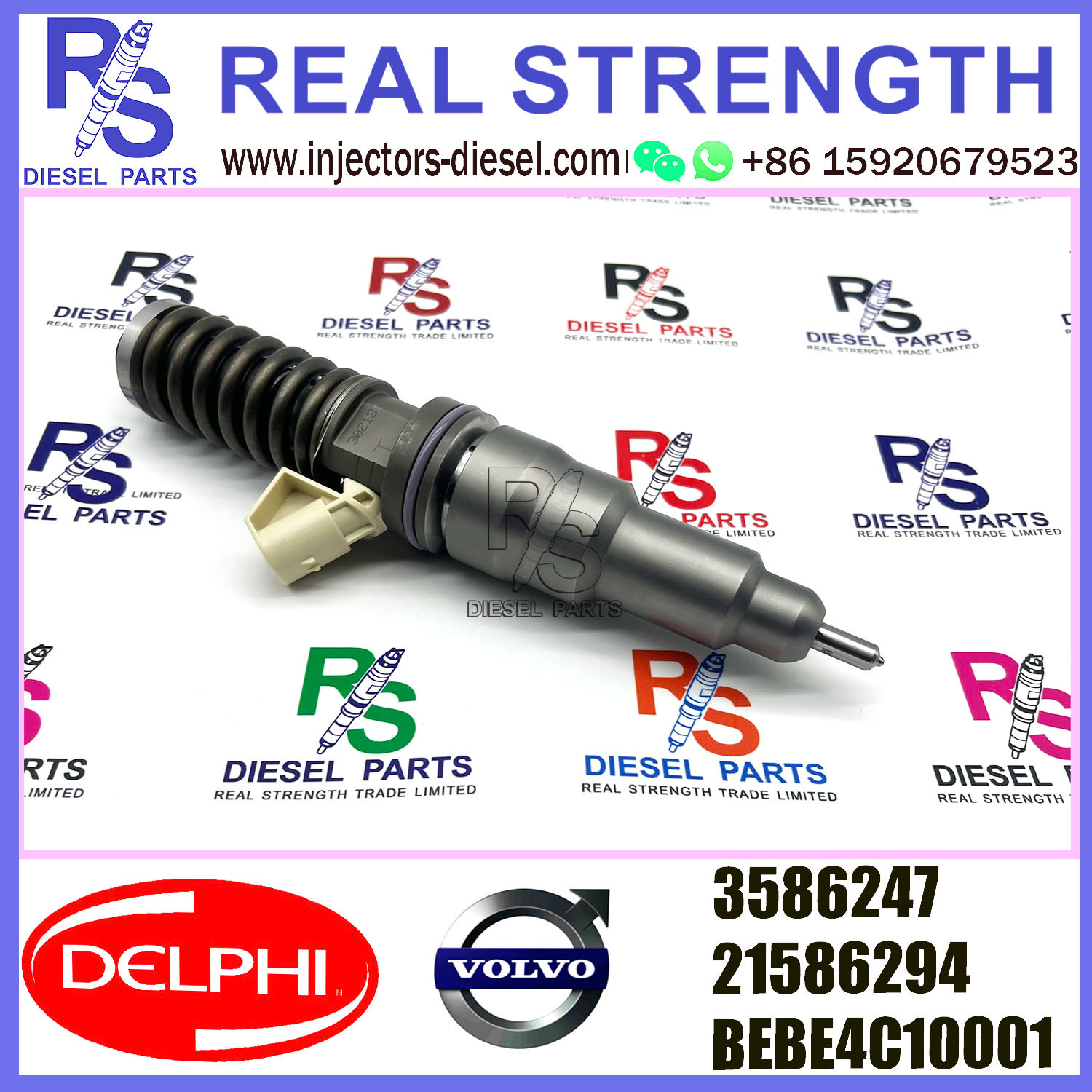 21586294 Delphi Diesel Injectors 03586247 BEBE4C10001 E1 For V-O-L-V 9.0 LITRE TRUCK