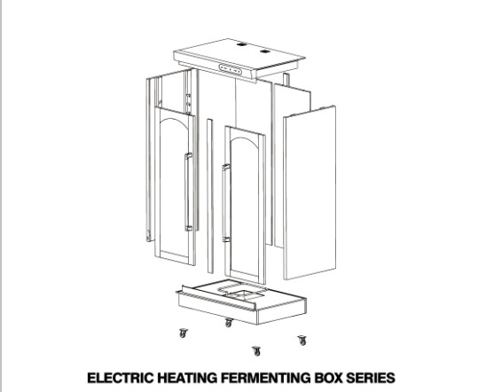 Bread Baking Equipment Electric Heating Detachable Fermentation Box 35°C ~ 60°C