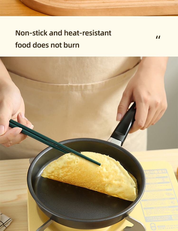 Factory Wholesale Black Steak Pan Cookware Iron Frypan Non Stick With Bakelite Handle