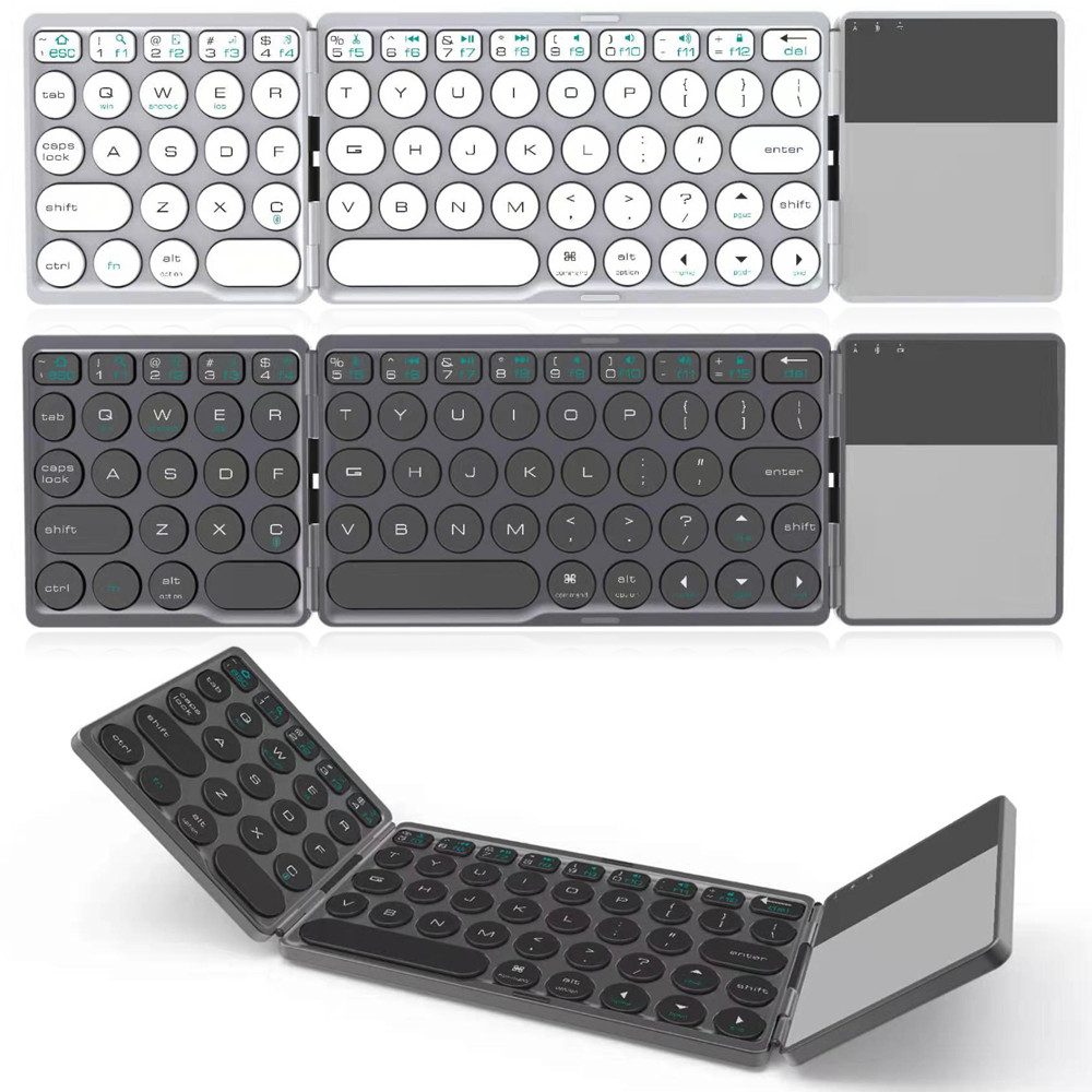Portable Foldable Bluetooth Touchpad Keyboard for ipad ios 13.0 Android Windows Folding keyboard