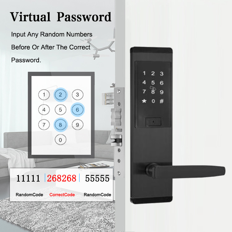 Bluetooth Wifi Keyless Password Door Lock For Home Apartment